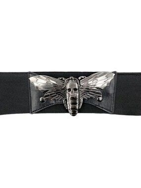Kreepsville Elastic Waist Belt Death Moth